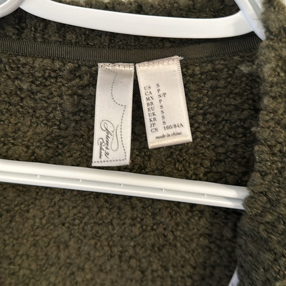 Forever21 dark green open cardigan - Picture 3 of 3